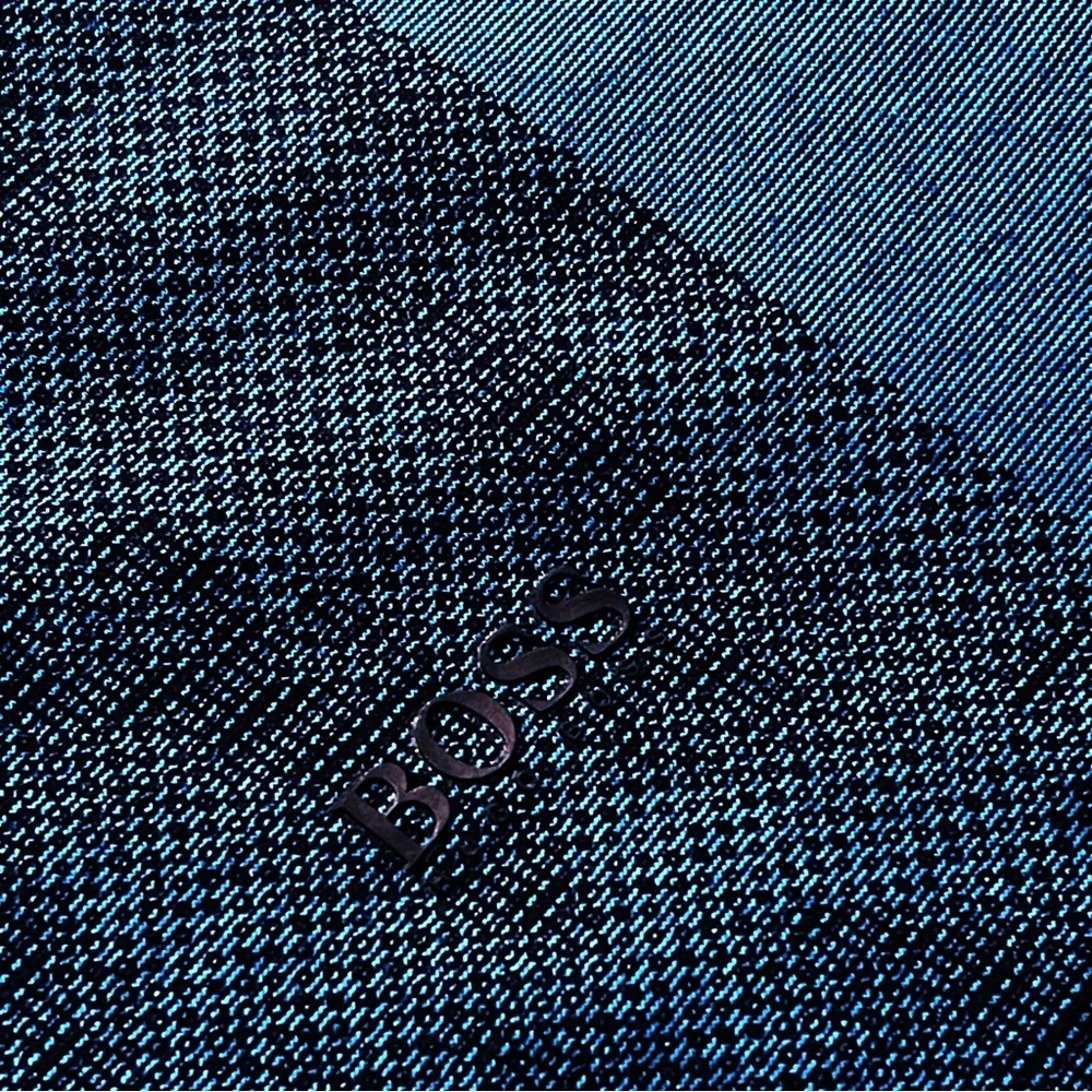 BOSS Hugo Boss Men’s Polo Shirt Slim Fit Luxury Cotton Short Sleeve Blue Size M - Picture 6 of 8